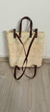 Moroccan Straw Backpack Basket Themorner