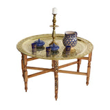 Moroccan Brass Tea table Themorner