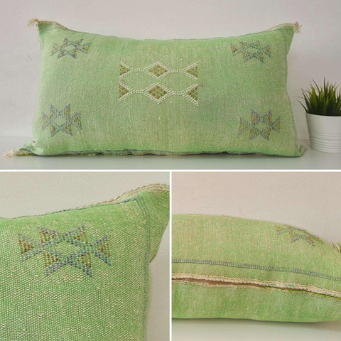 green XL Moroccan sabra Cactus Pillow cover Themorner