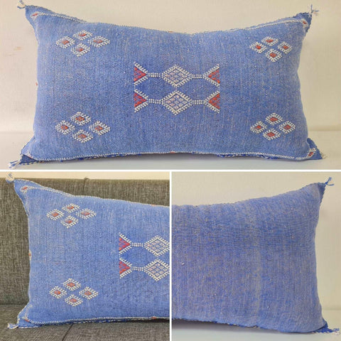 Blue XL Moroccan sabra Cactus Pillow cover Themorner