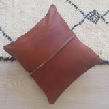 Embroidery Leather cushion Cover Themorner