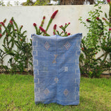 Blue Sabra Rug 3x4,9 ft Moroccan Cactus Silk Rug Moroccan rug / Bohemian Rug Moroccan Style Carpet TheMorner