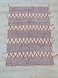 Moroccan zanafi rug 150 cm/ 100 cm , handmade wool rug Berber carpet Authentic Azilal area rug TheMorner