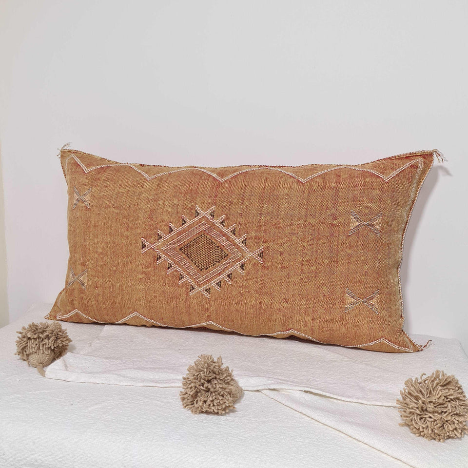 Moroccan berber pillow from Sabra Cactus Silk