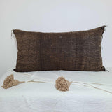 Large Soft Brown Moroccan sabra Cactus Pillow cover , handmade Large Lumbar berber Moroccan Boho cactus cushion cover 37X20 TheMorner