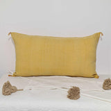 Large Soft yellow Moroccan sabra Cactus Pillow cover , handmade Large Lumbar berber Moroccan Boho cactus cushion cover 37X20 TheMorner