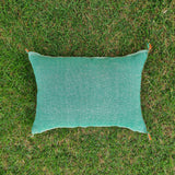 Light green Moroccan Lumbar Sabra Cushion Cover , Cactus Silk Pillow Throw TheMorner