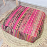 Vintage Moroccan Floor Pouf 20%OFF || Vintage berber Moroccan wool Pouf || Footstool unfilled TheMorner