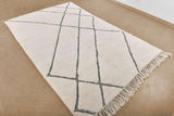 Moroccn berber Mahfour Beni ourain rug - Berber moroccan Custom carpet TheMorner