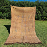 Brown Sabra Rug 4.9x7.9 ft Moroccan Cactus Silk Rug Moroccan rug TheMorner