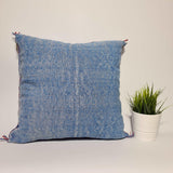 Blue sabra Cactus Pillow cover  , handmade berber Moroccan Bohemian cactus cushion cover TheMorner