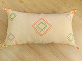 white XL Moroccan sabra Cactus Pillow cover Themorner