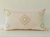 white XL Moroccan sabra Cactus Pillow cover Themorner